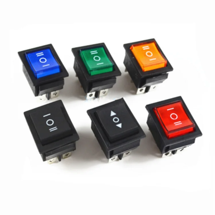 Kcd1 синяя Красная Зеленая желтая точка Мини Круглая подсветка 3 контакта ВКЛ./ВЫКЛ. Лодка клавишный