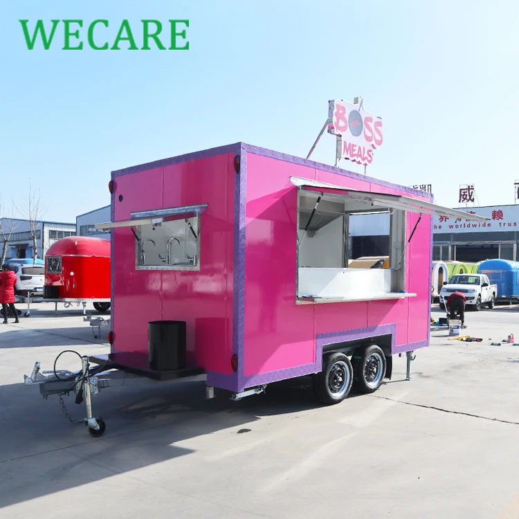  WECARE дешевый пищевой грузовик концессия прицеп с