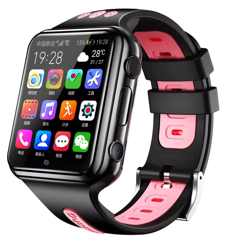 W5 4G GPS Wifi location Student/Kids Smart Watch Phone Android system clock app install Smartwatch 4G SIM Card