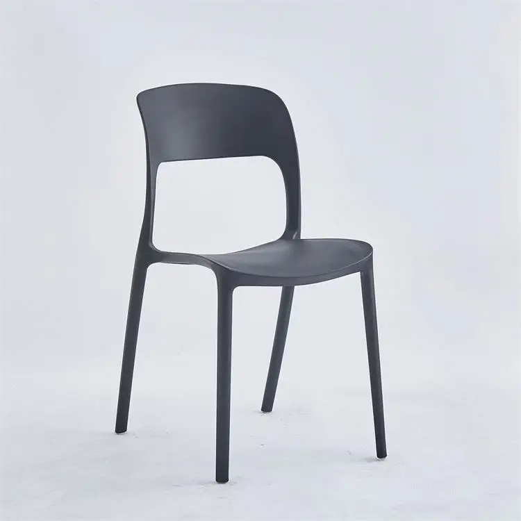 Stackable full Plastic Chair Free Sample Colored Pp Modern dining chair for sale