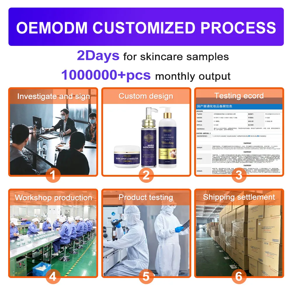 Skin Care Set Whitening moisturizing Serum Dark Spot Face Cream Black Skin Bleaching Body Lotion for women