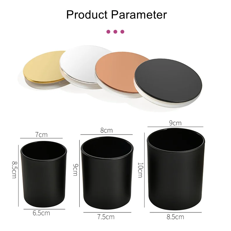 China Wholesale Empty Frosted Glass Candle Jar with Metal Lid Industry Choice for Candle Holders Lanterns & Jars