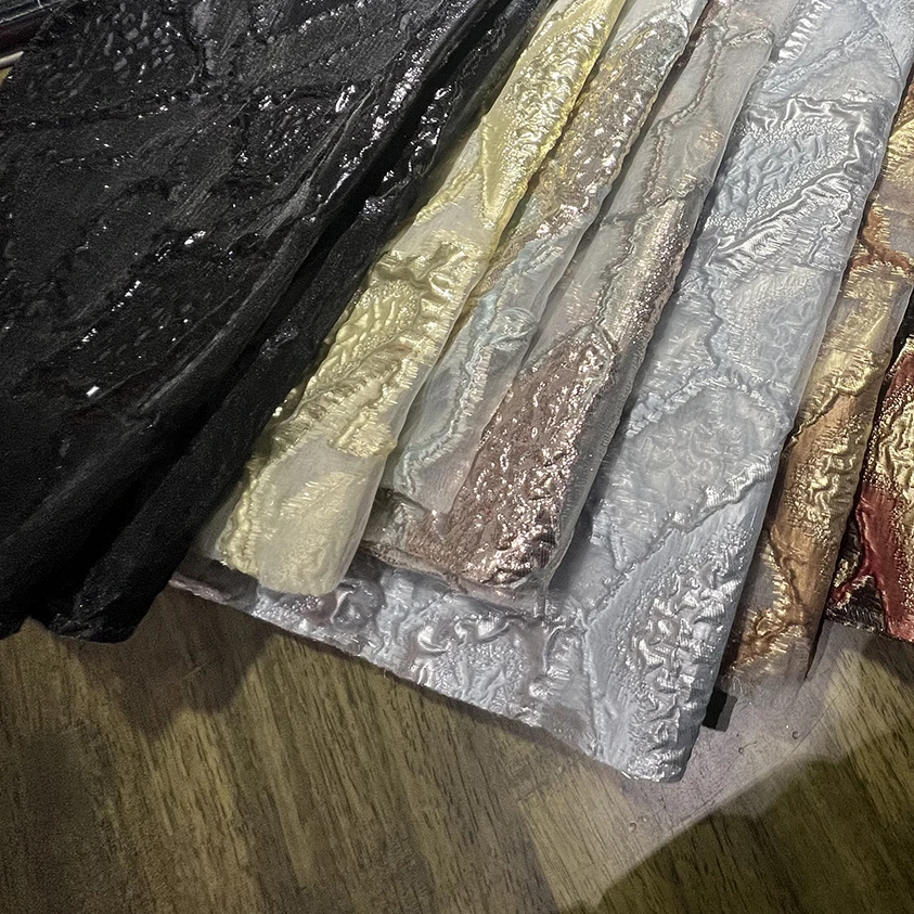 NI.AI New Design Brocade Jacquard Lace Fabrics For Luxury Wedding Party Dress African French Lace Sewing Material