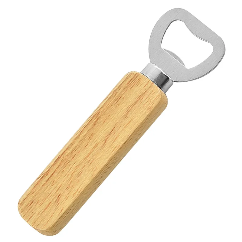 Private Label Wood Handle Customized Bottle Opener Cork Opener