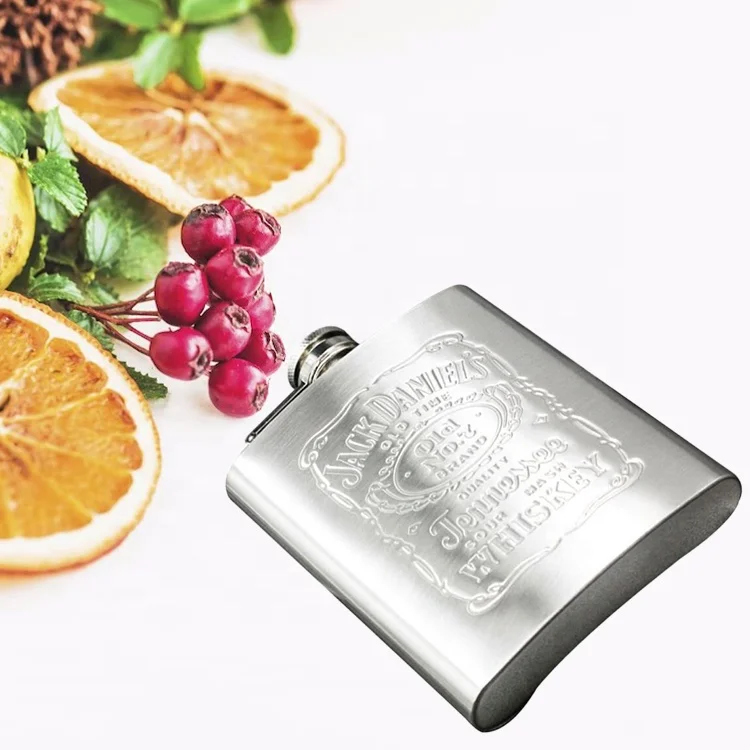 Mini stainless steel small wine bottle leak-proof 7 oz hip flask alcohol liquor flask