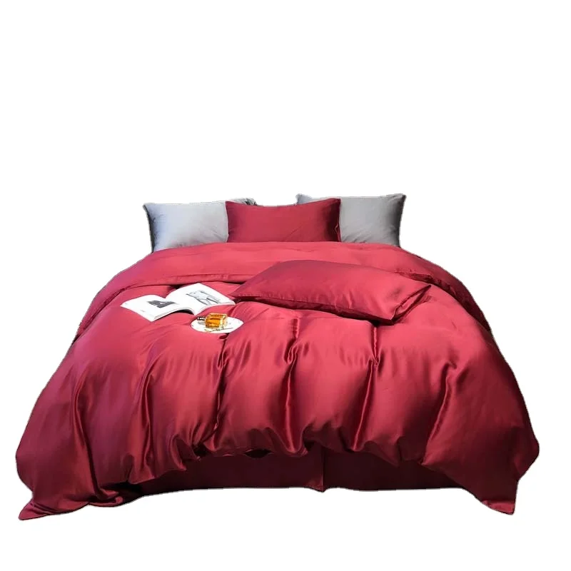 High-quality Breathable cooling Bamboo Bed Sheets Sheet Set 100% Bamboo Silk Linen Bedding