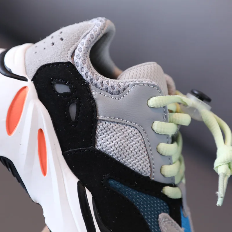
2021 Children Fashion Sneakers Lace-Up Toddler Little Big Kids Casual Sports Walking Trainers Boys Girls Designer Brand Shoes 