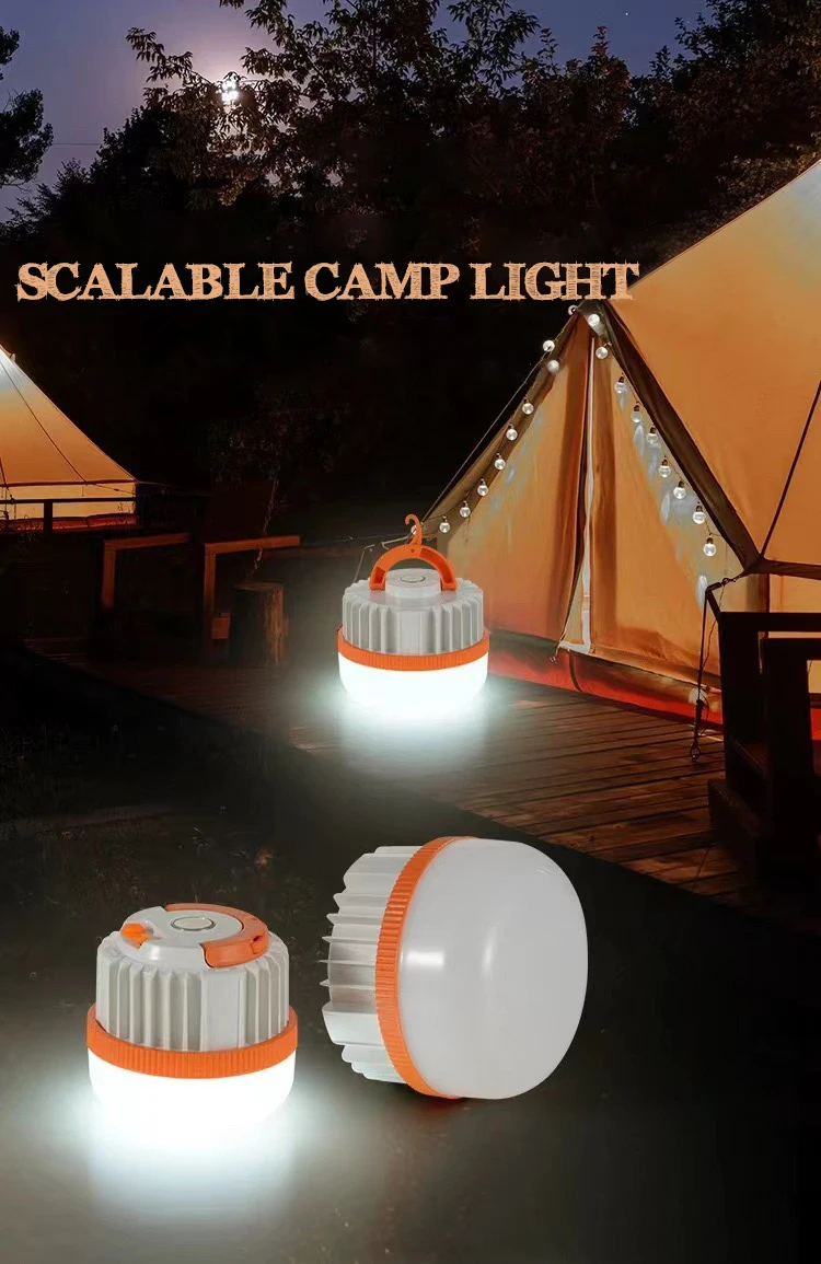 Best selling portable compact convertible 200W 300W emergency USB  camping fishing outdoor led light