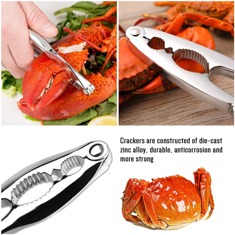 
Zinc Alloy Durable And Dishwasher Safe Tool Sets Crackers Crab Cracker Tools Seafood 