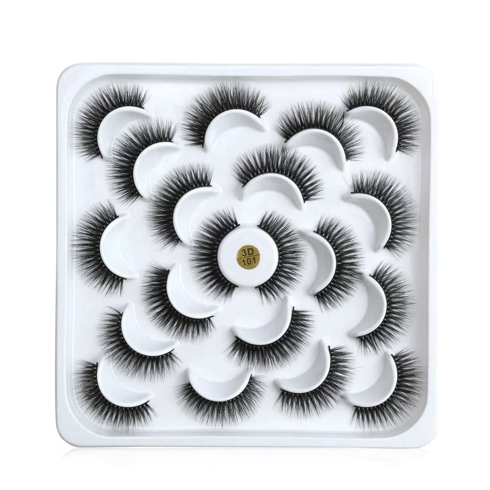 Maange wholesale luxury Natural 3D synthetic mink eyelashes
