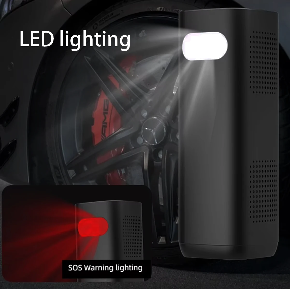 Compact Cordless Smart Pump - Digital Display for Quick & Easy Tire Inflation on Bikes, Scooters