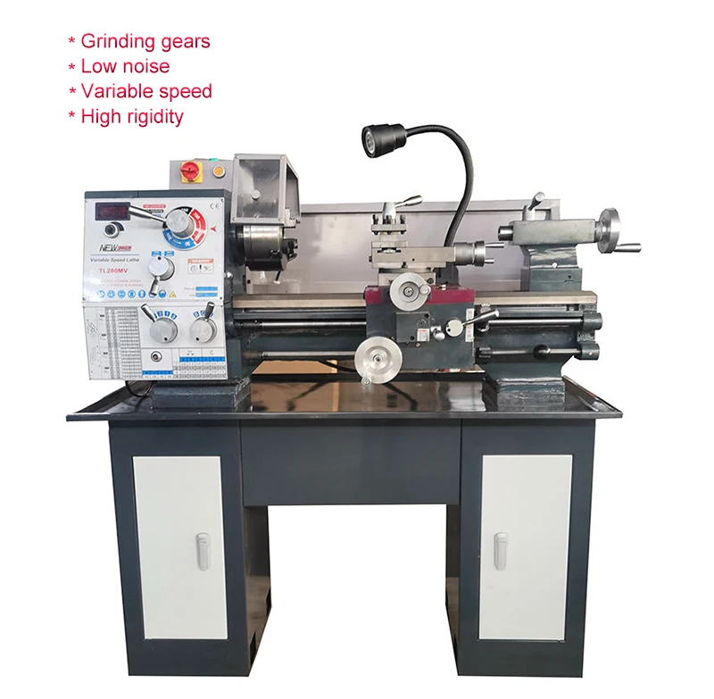 Mini lathe machine 38mm spindle bore torno manual lathe(CJM280V)TL280MV*500mm