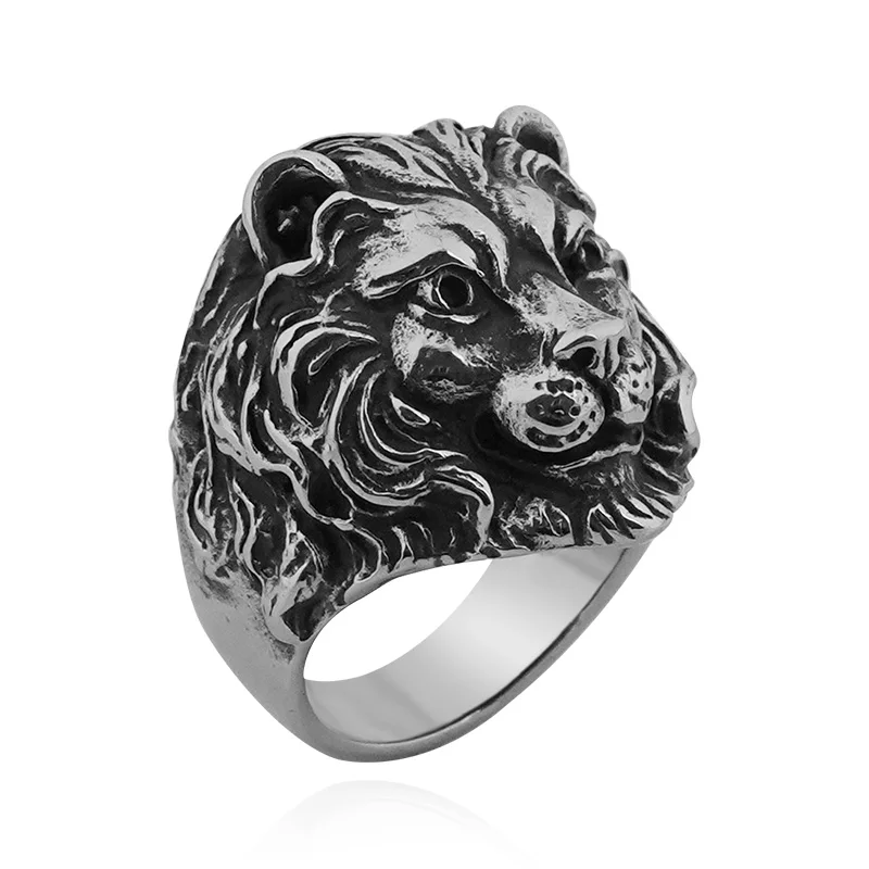 Punk Rings For Men Stainless Steel Jewelry Skull Designs Vikling Personalized Finger Ring Wholesale Price