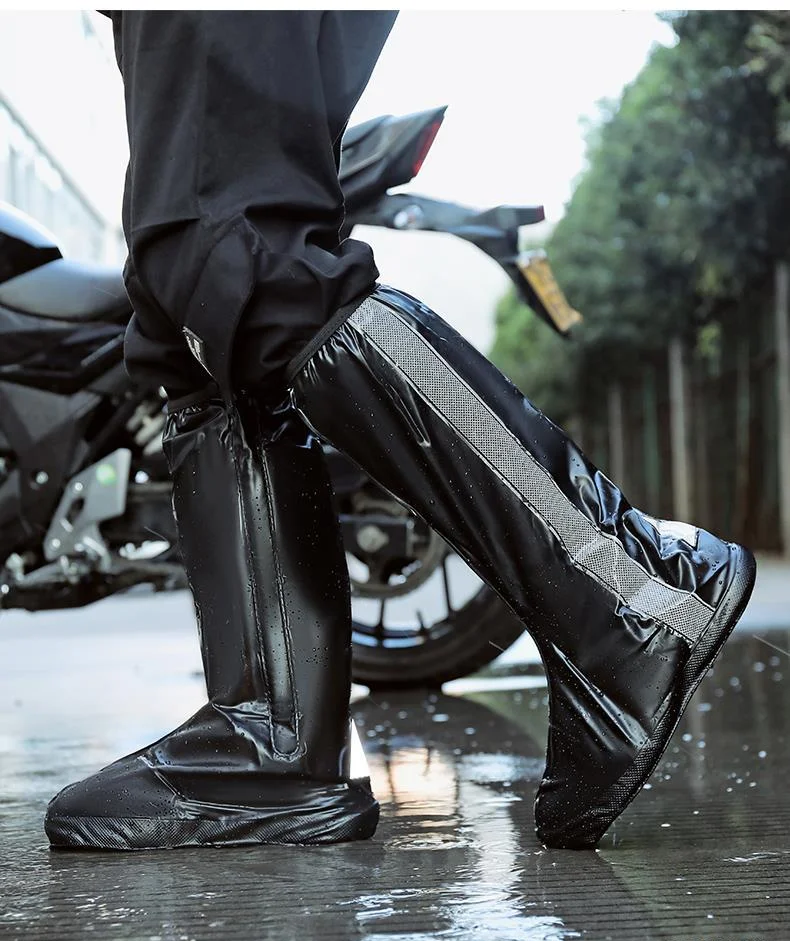 Непромокаемые ботинки мужские, толстая износостойкая нескользящая обувь для дождя, мотоциклетные сапоги для верховой езды