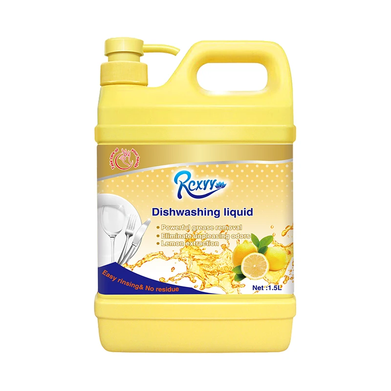 1.5L Household Efficient Chemicals Kitchen Cleaning Product dish Dishwashing Liquid Soap Detergent With Lemon Fragrance