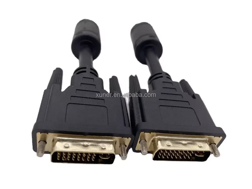 DVI 24+1 dual-channel male to male monitor connection line used for new energy charging pile display signal cable