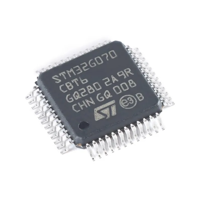 STM32G070CBT6TR ARM Cortex-M0 + STM32G0 микроконтроллер IC 32-разрядная одноядерная 64 мГц 128 Кб (128K x 8) вспышка 48-LQFP (7x7)