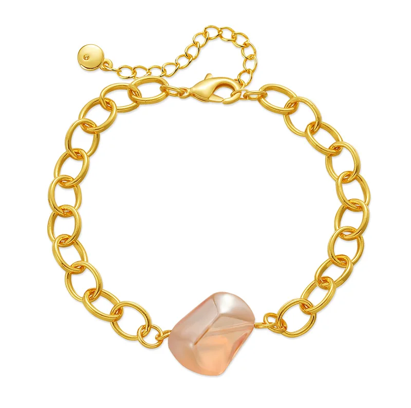 Summer 2023 Hot Sale Ladies Elegant Handmade O-Line Chain Beaded Design Bracelet Fashion Commute