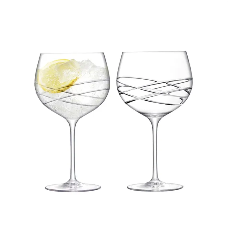 China Factory Seller Luxurious Custom Engraved Wine Glasses