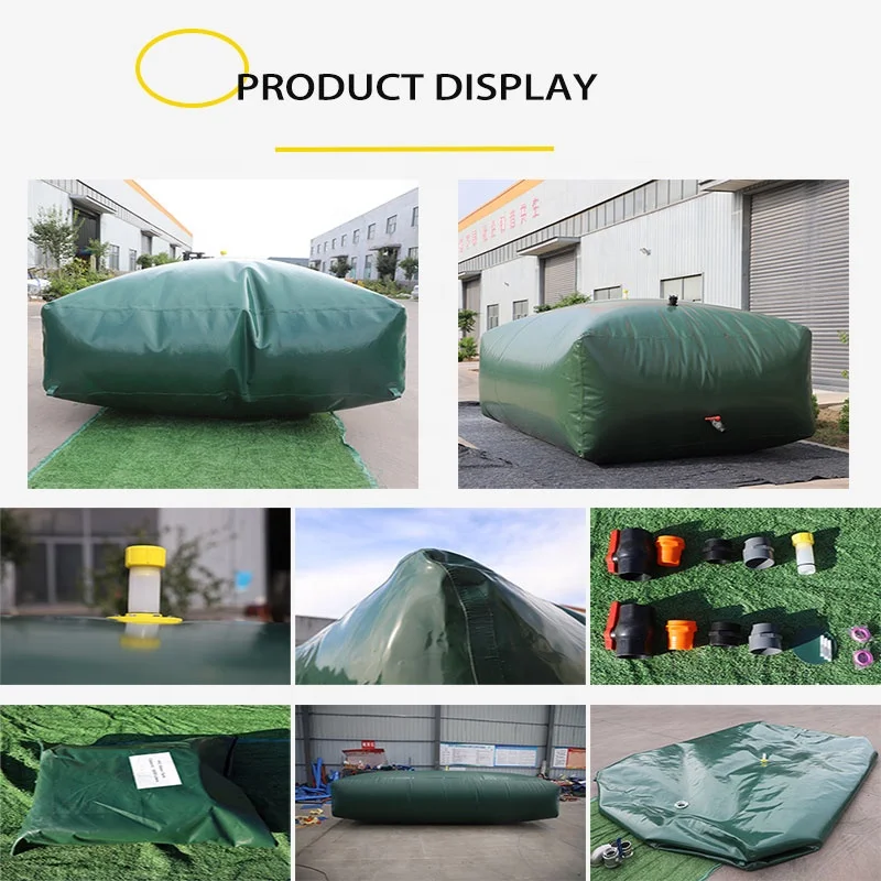 Rectangle pvc drink tarpaulin farm collapsible flexible bladder water tank plastic carrier 10000 liter gallon 10 ton