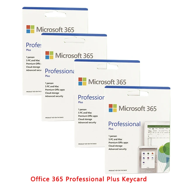 Office 365 Professional Plus Account Kard Office 365 Pro Plus Keycard 5 User Work For PC And MAC DHL Free Shipping