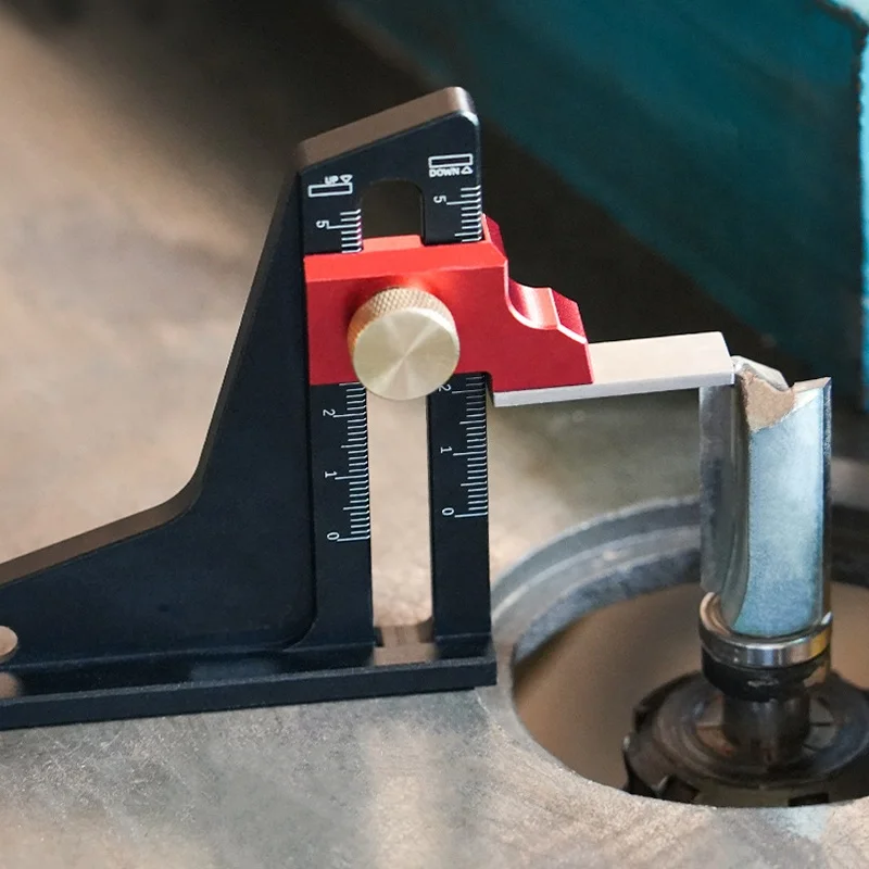 Height Gauge Dual Scales Height Measurement Tool Woodworking Ruler Tablesaw Depth Measuring Ruler