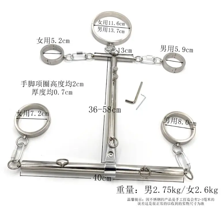I Like MELO SM collar handcuffs and foot cuffs adult toys stainless steel sex toys men and women wholesale of adult toys%