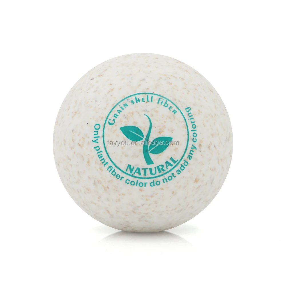 Factory Wholesales Price Hot Sales Grain Skin-Friendly Shell Fiber Ball Muscle Knot Remover Rubber Lacrosse Ball  Massage balls
