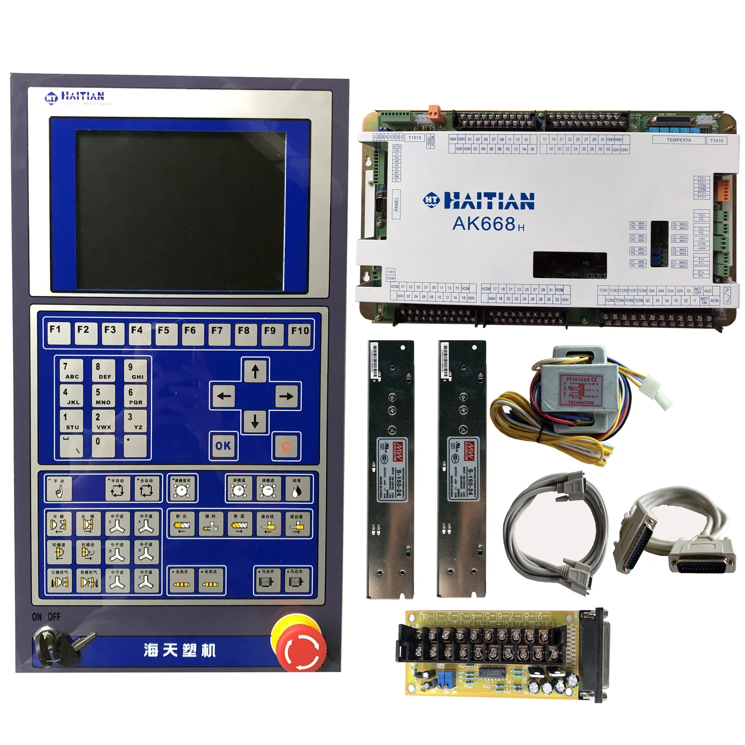 Techmation  control system for plastic  injection molding machine ,  Techmation PLC