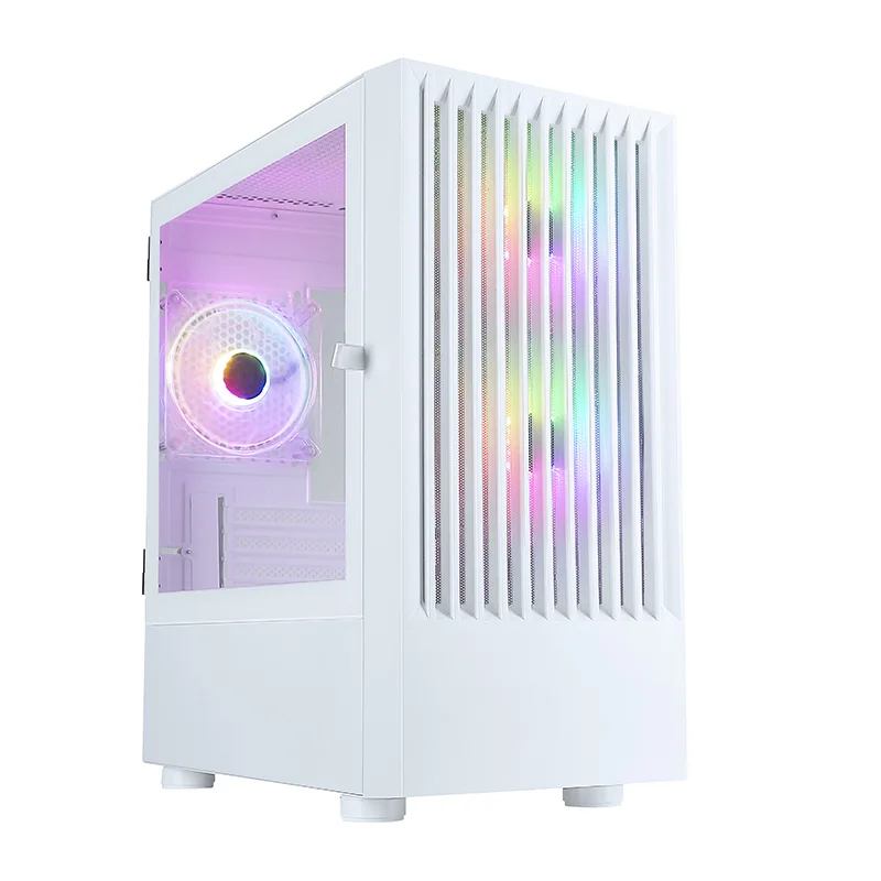 Matx Computer Case Full Tower Cabinet Case Acrylic Transparent Gaming Computer Hardware & Software Mini Computer Cases