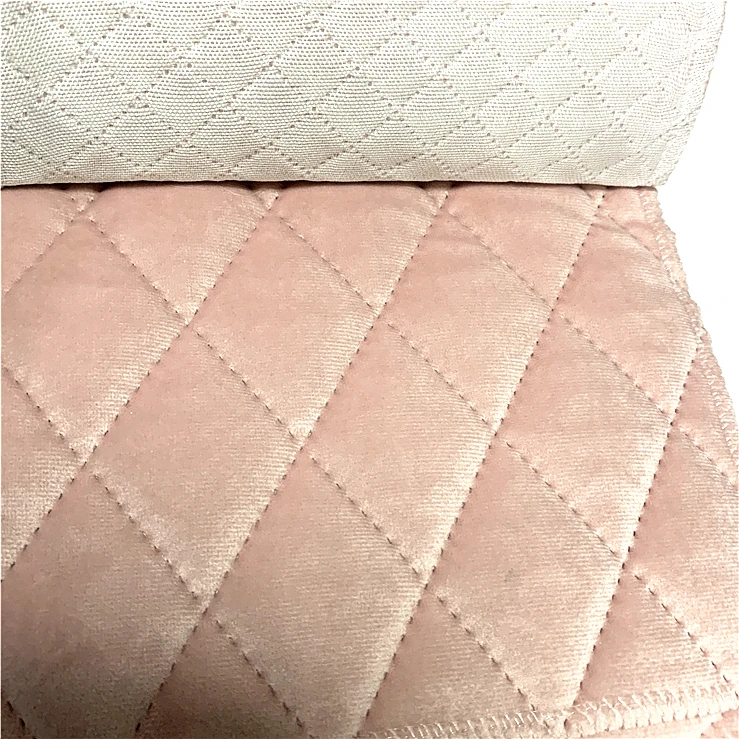 China Wholesale american upholstery sleeper sofas Ultrasonic Embossing Quilting blue velvet upholstery fabric