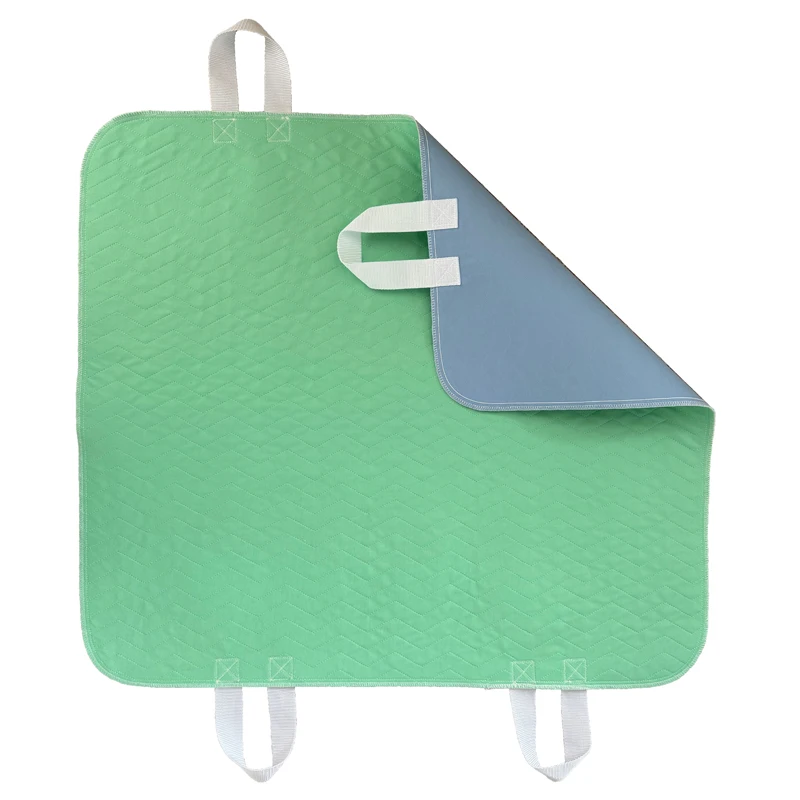 New Trendy Reusable Adult Men Underpad Waterproof Washable Incontinence Bed Pad With 8 handles