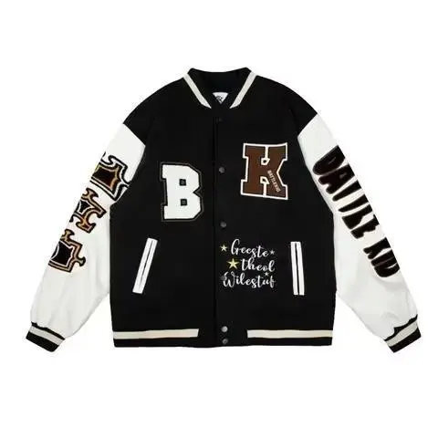 Wholesale Customizable Polyester Oversize Size College Letterman Baseball Jackets Varsity Jacket For Women And Men