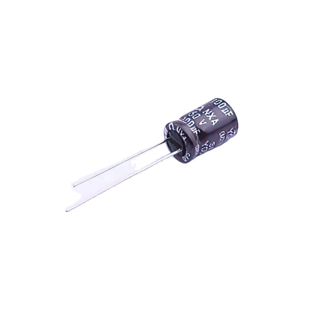 Aluminum electrolytic capacitors 100uF 20% 50V NXA50VB100M8*11.5 LO plug-in D8xL11.5mm mlcc film capacitor