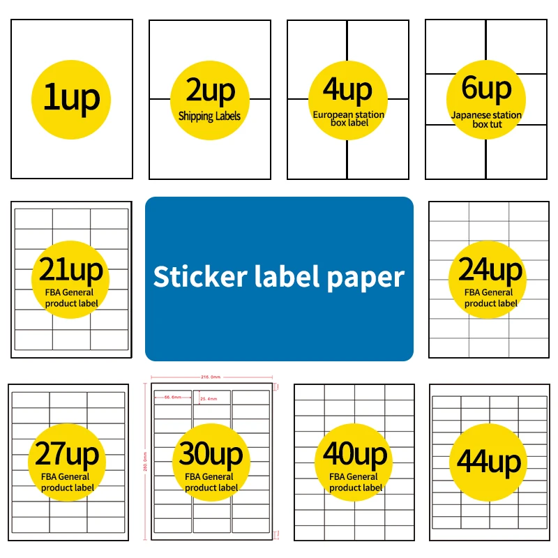 A4 Size Self-Adhesive Blank BOPP Synthetic Paper Sticker Label for Laser Inkjet Printers with Matte/Gloss Finish for Promotions