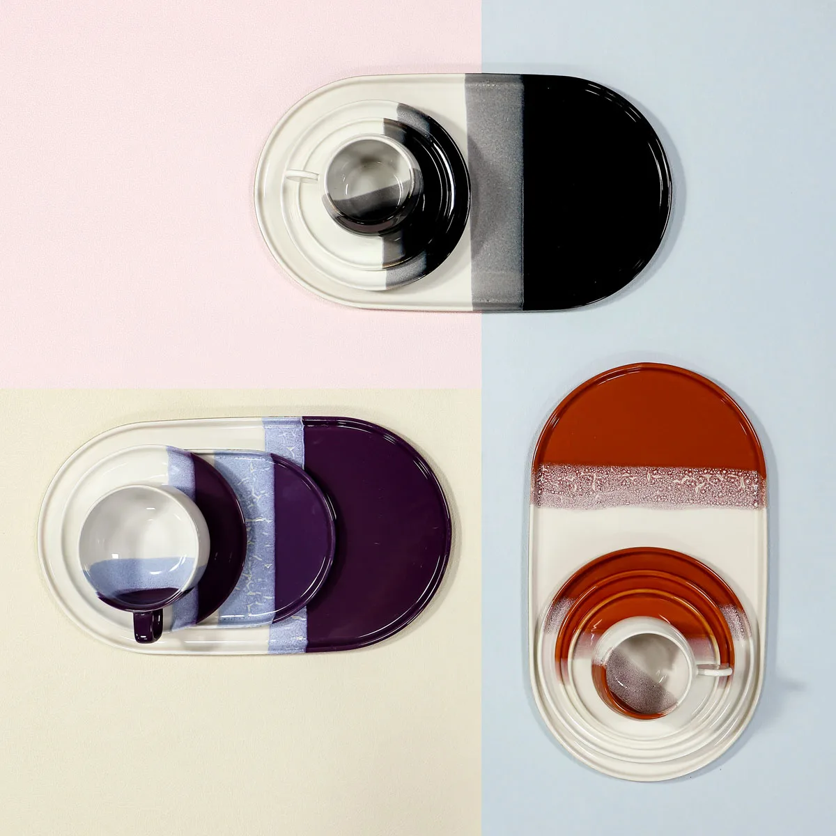 nordic wedding decoration colored restaurant porcelain ceramic manufacturers plates set dinnerware tableware in bulk