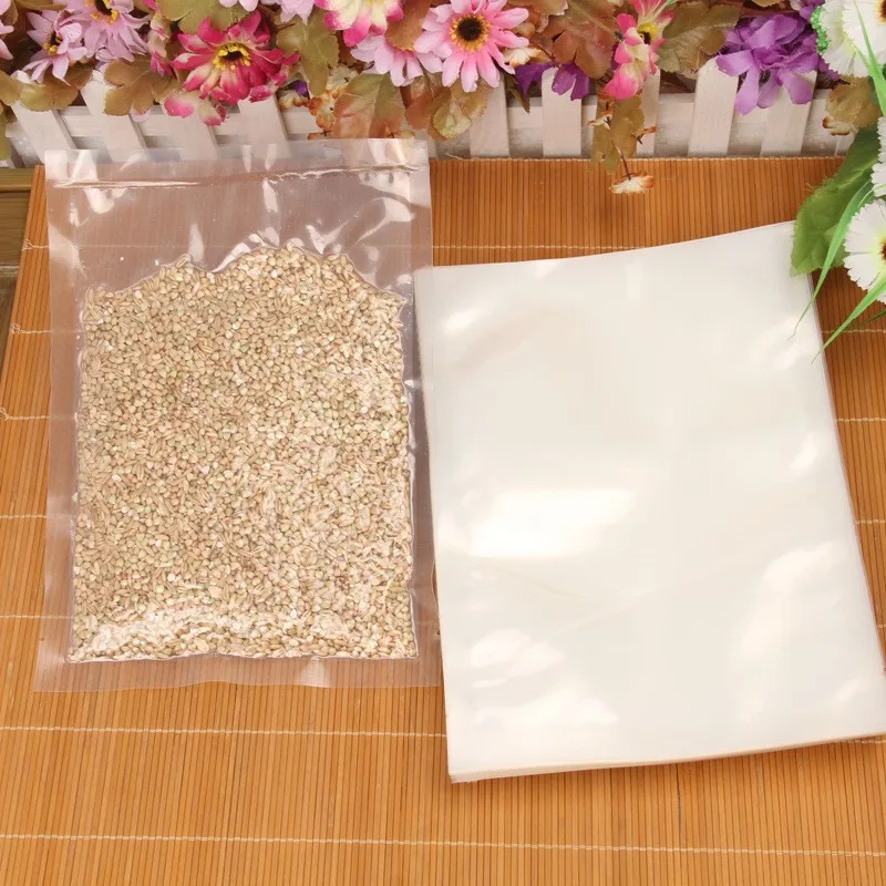 plastic type and resealable food fresh-keeping material vacuum bag seal with nylon PE composite