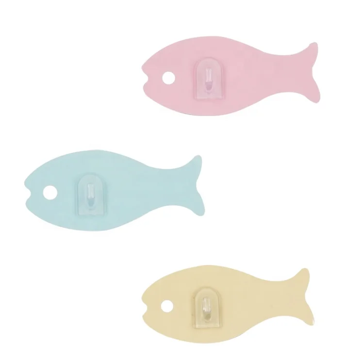 Original supplier for PU GEL adhesive fish shape storage wall hooks