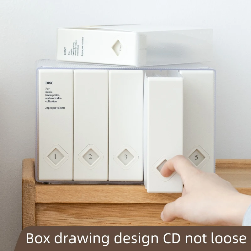 Source manufacturers wholesale 24 pieces of game disc disc pack CD disc storage box CD bags