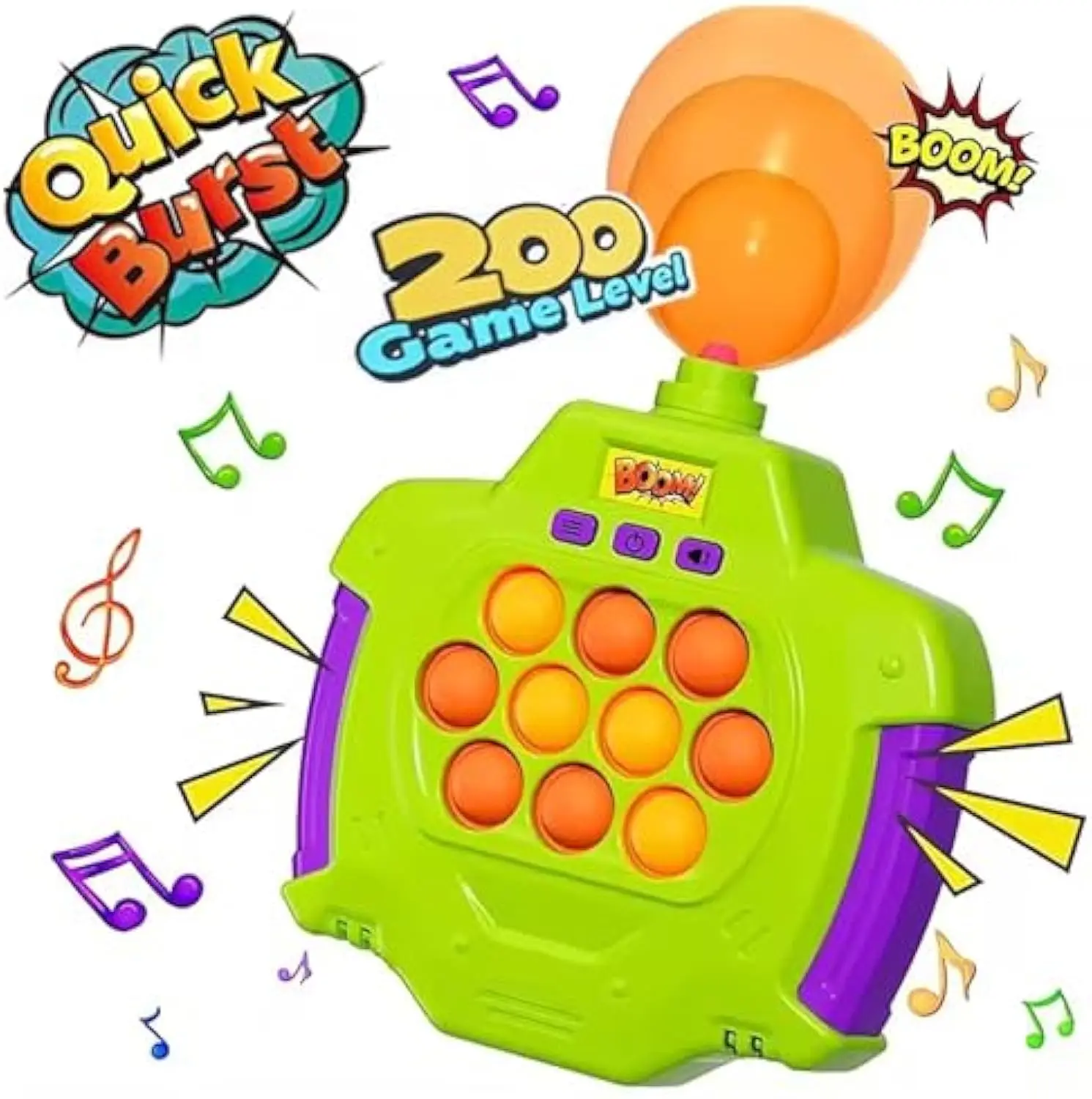 Wholesale Educational Pop Quick Push Game Hot Sale Console Fidget Toys Electronic Handheld Balloon Fast Push Game Squeeze Toys