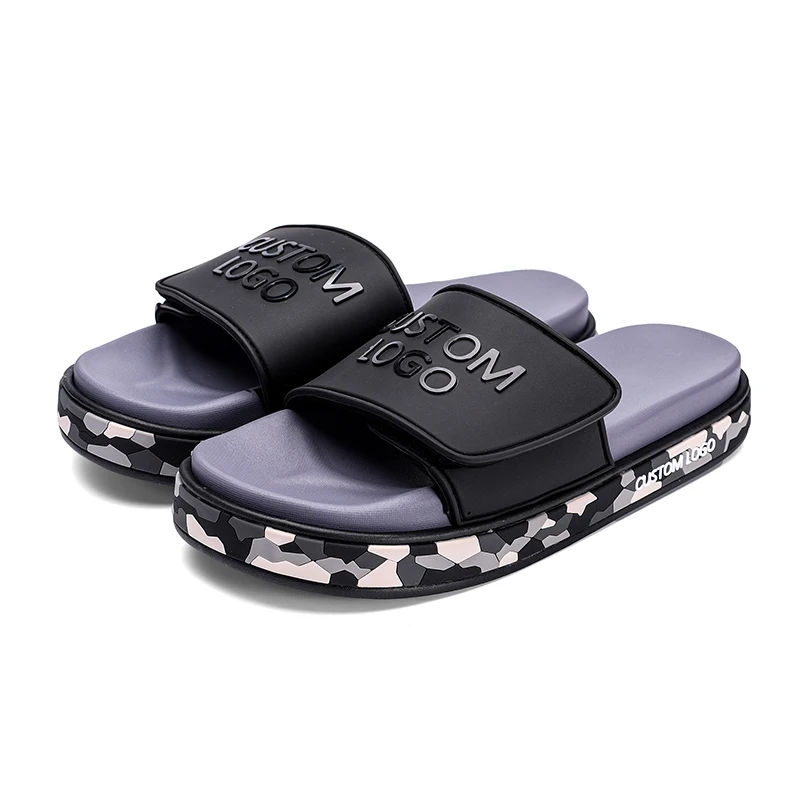 2024 Low Moq Custom Eva Slides Slipper Logo Mens Slides Slippers Custom Sandals With Logo