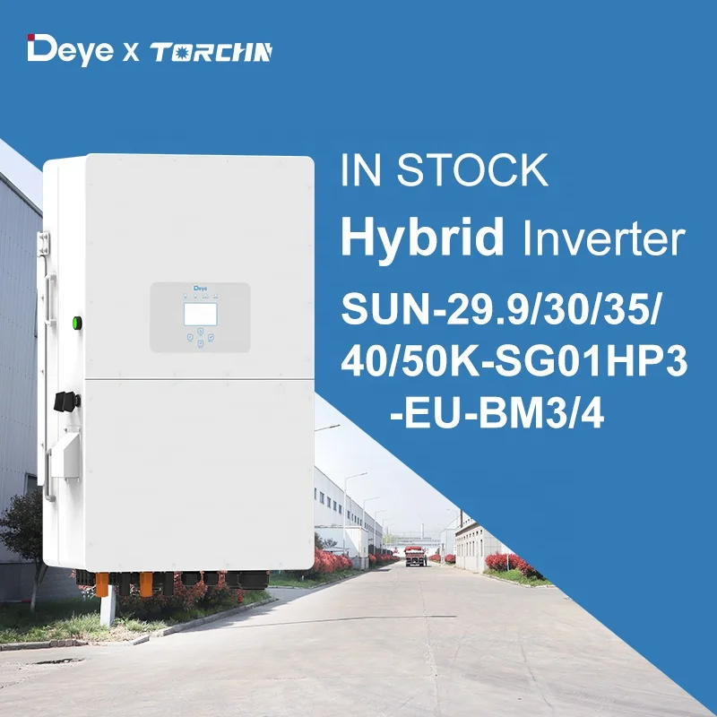 Deye SUN-30K-SG01HP3-EU-BM3 Three Phase Hybrid Inverter 30KW Solar Inverter For Home Use