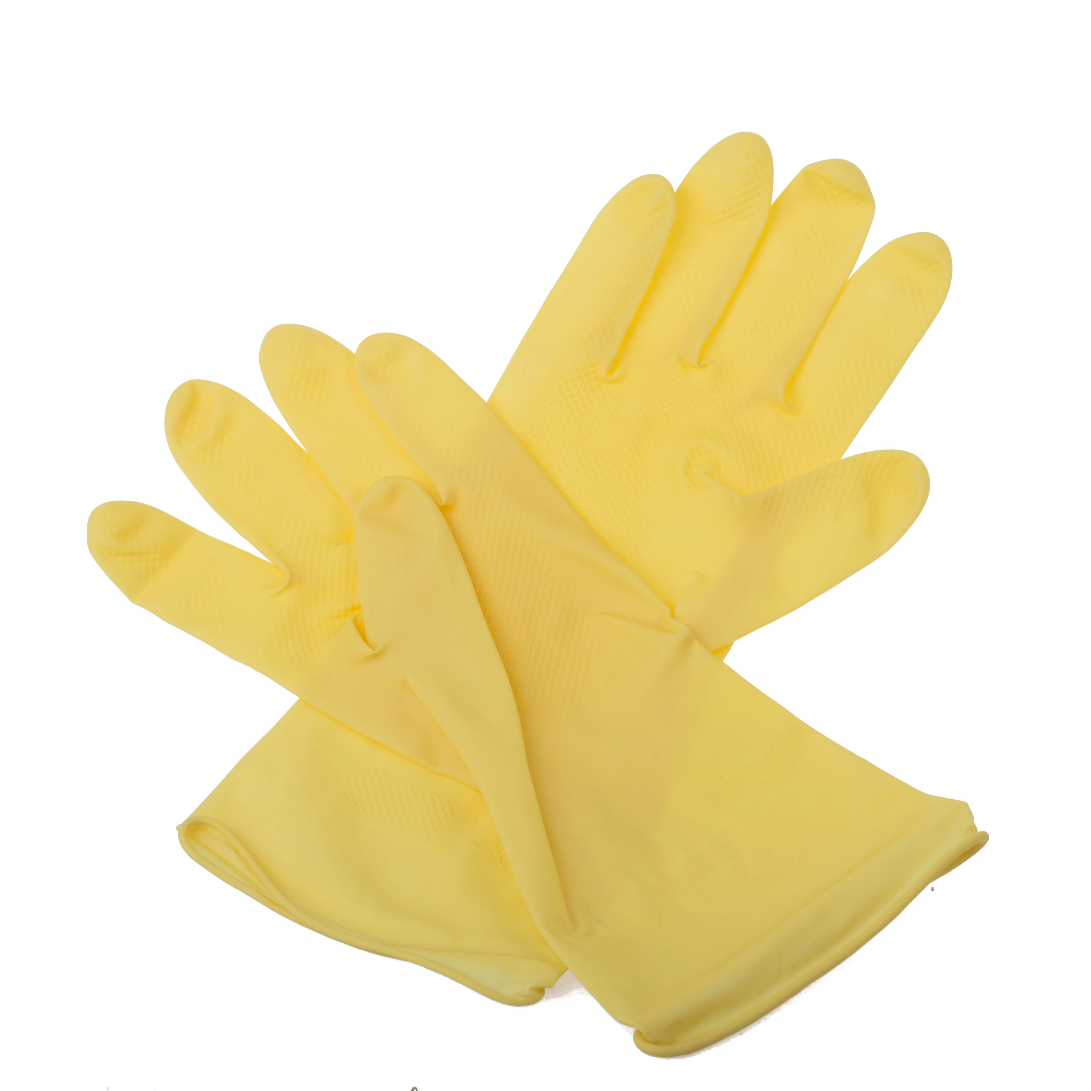 Best Selling Dipped Flock Lined Gloves for Kitchen Glove Household Wash Cloth Custom Logo Custom Package Latex Thin Cleaning
