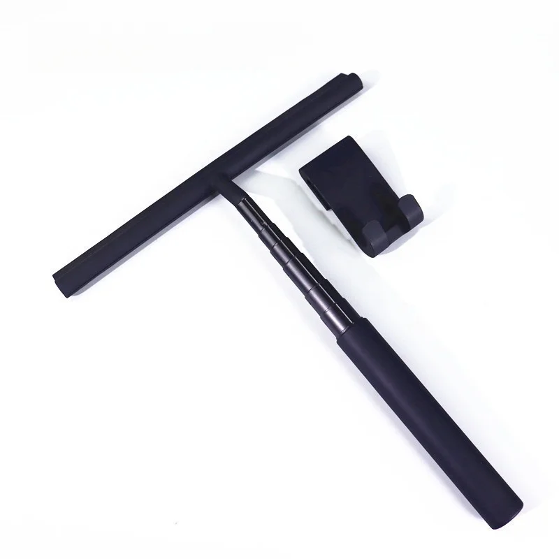 Telescopic scraper  Retractable Silicone Shower Squeegee wholesale floor Wipers window  Blade long handle soft silicone