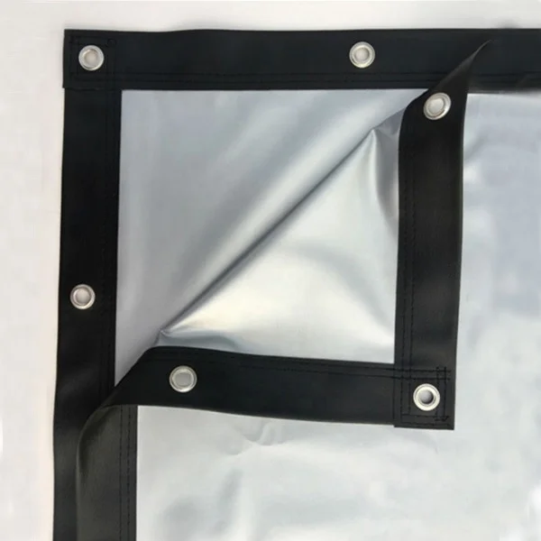 3D IMAX Cinema Projection Screen with Seamless Surface Portable Silver 3D Screen