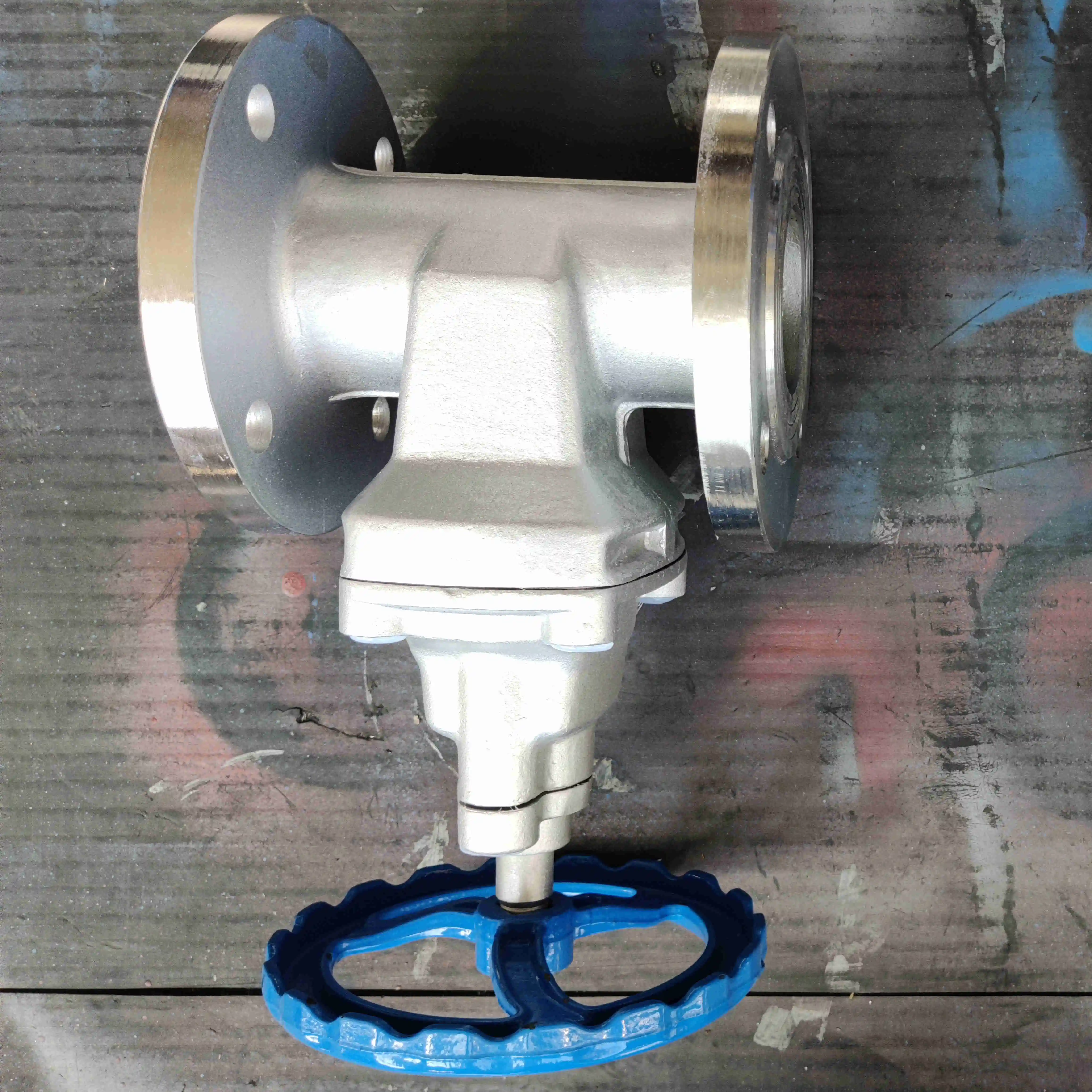 Double Flanged Non Rising Stem CF8 Stainless Steel CF8m API Gate Valve Wedge Type for Acid