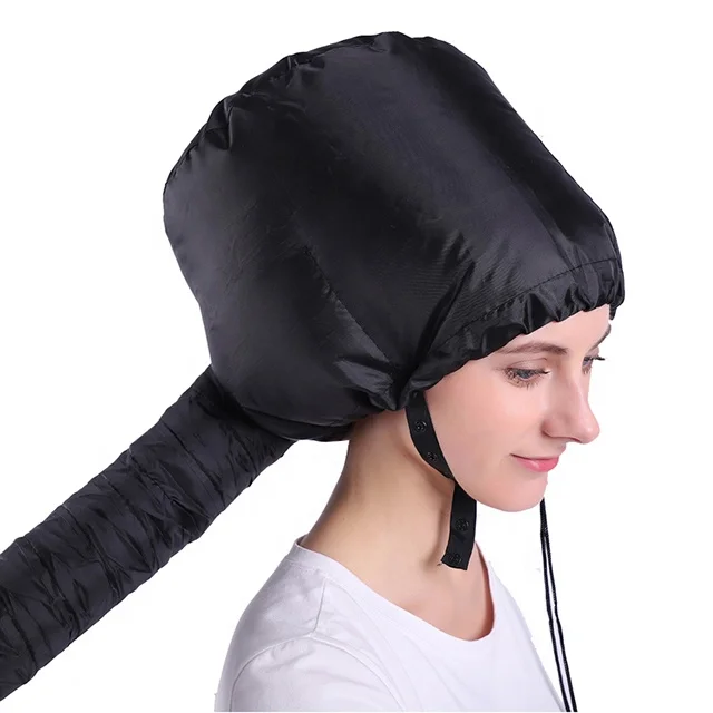 Attachable deep conditioning hands free soft  diffuser bonnet hood hair dryer attachment
