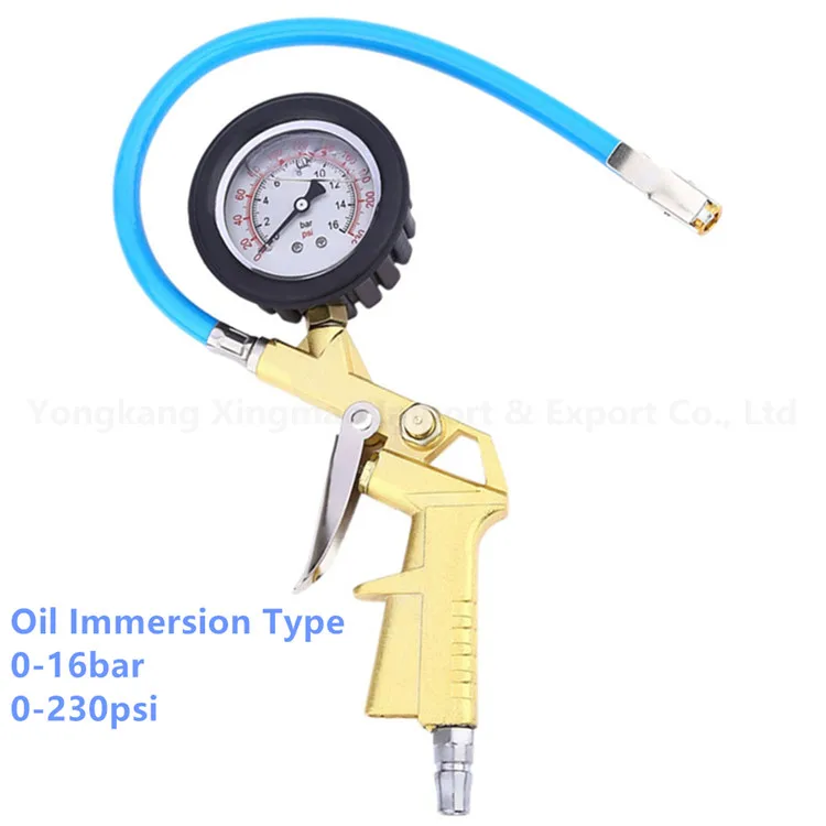 Hot-selling metal tire pressure gauge tire pressure measuring tool digital dial automotive tire pressure gauge