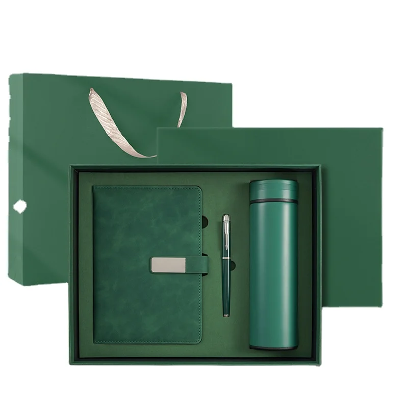 Custom Logo Business Gift Set Luxury Vacuum Cup Notebook Executive Kits  Promotional Gift Set With Box Wholesale