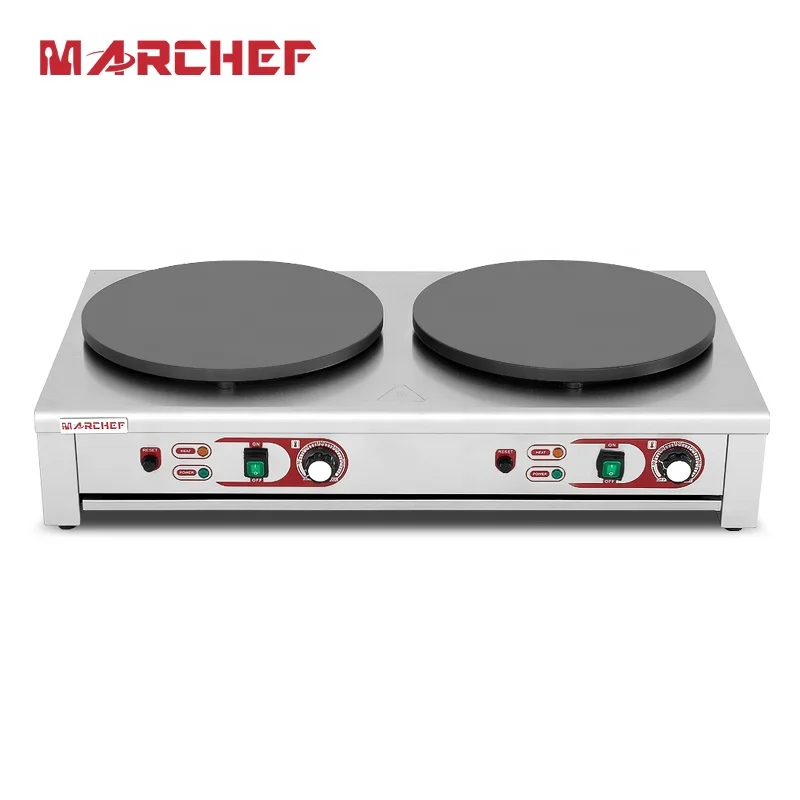 Crepe maker machine commercial crepe maker Double Head Non stick electric Crepe Maker with CE